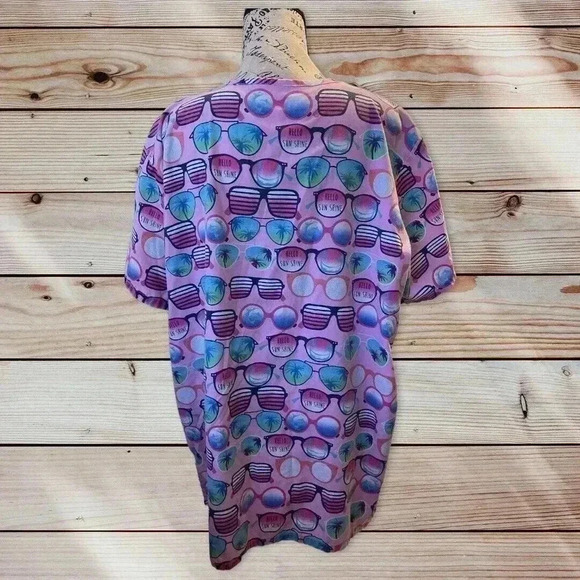 UNBRANDED SCRUB PINK WITH SUNGLASSES - Picture 4 of 4